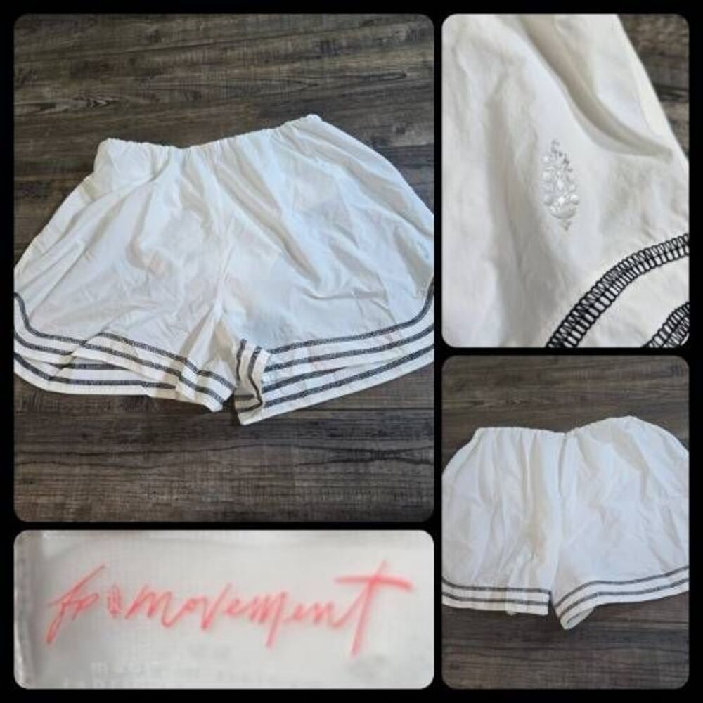 FP Movement Free People All Around Shorts white oversized size med